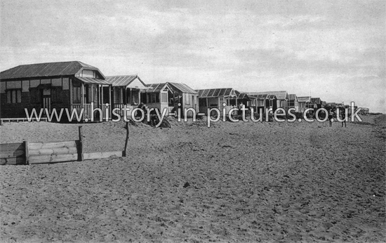 East Beach and Chalets, St. Osyth, Essex. c.1930's